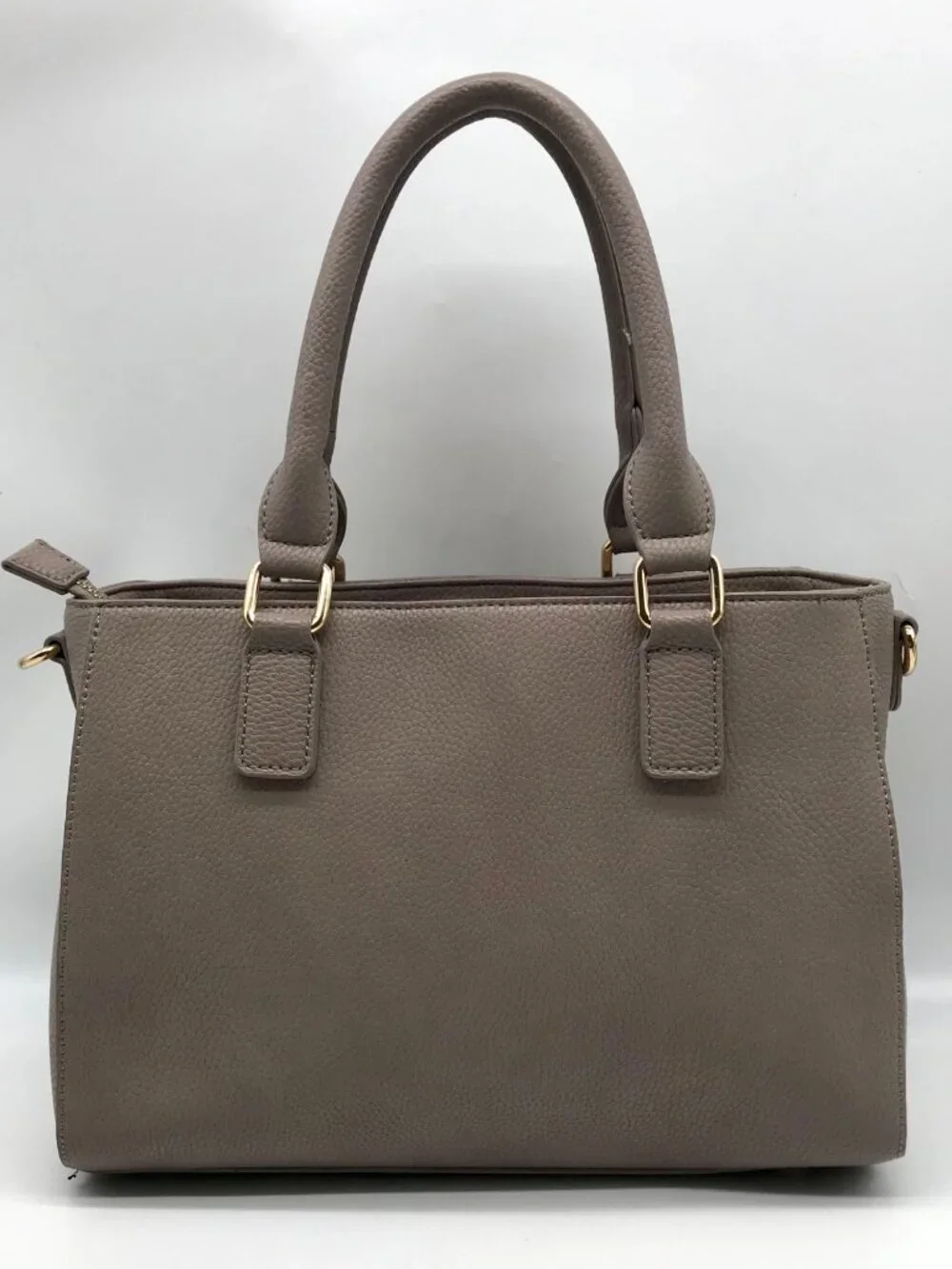 Miztique Gray Pebbled Satchel Bag